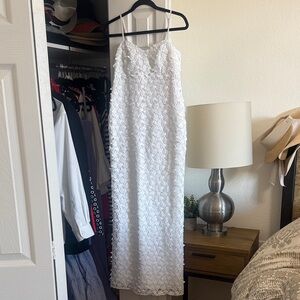 Lilly Pulitzer White Floral Maxi Dress